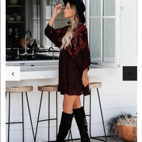NWOT Vici Stunning Surrounding boho dress - Picture 5 of 6